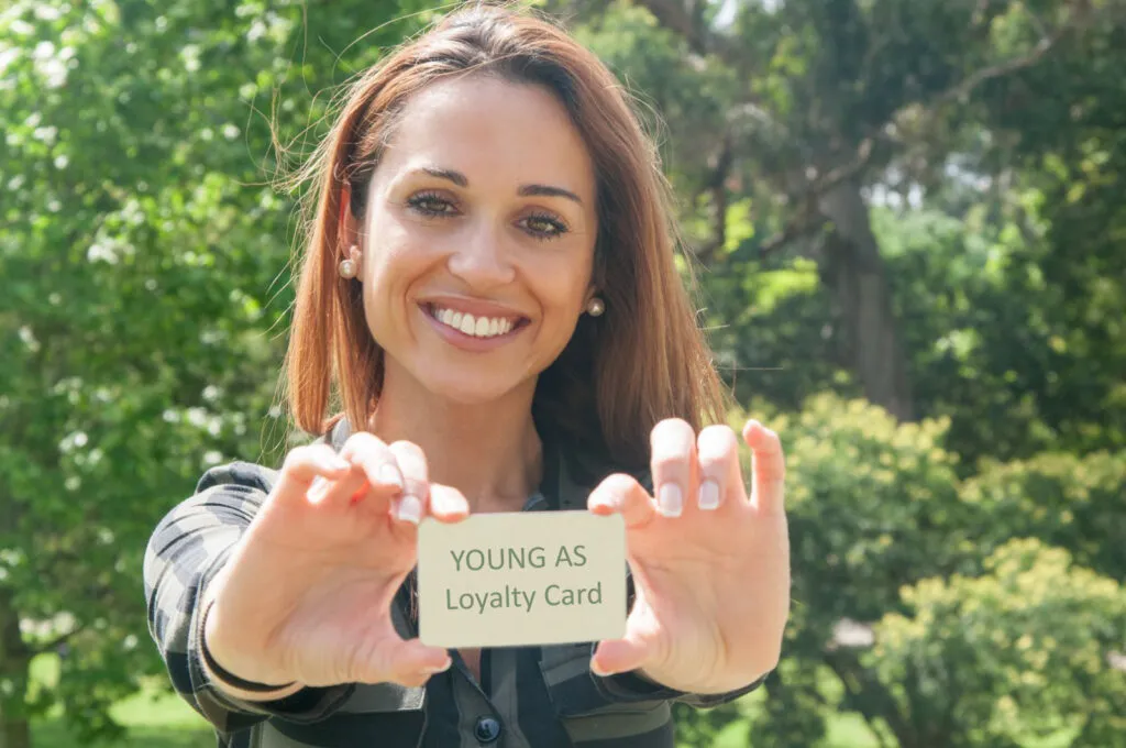 Girl With Young Asloyalty Card